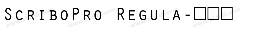 ScriboPro Regula字体转换 ScriboPro Regula字体转换